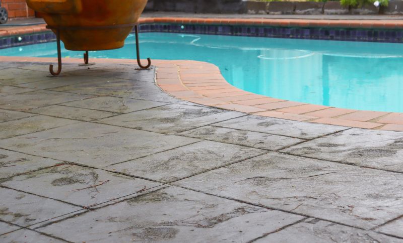Stamped Concrete Pool Surround