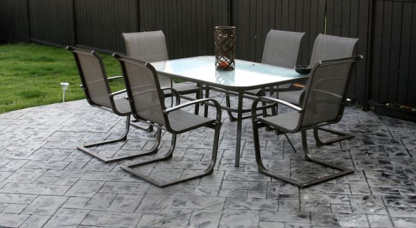 Backyard Concrete Stamping in Greenfield
